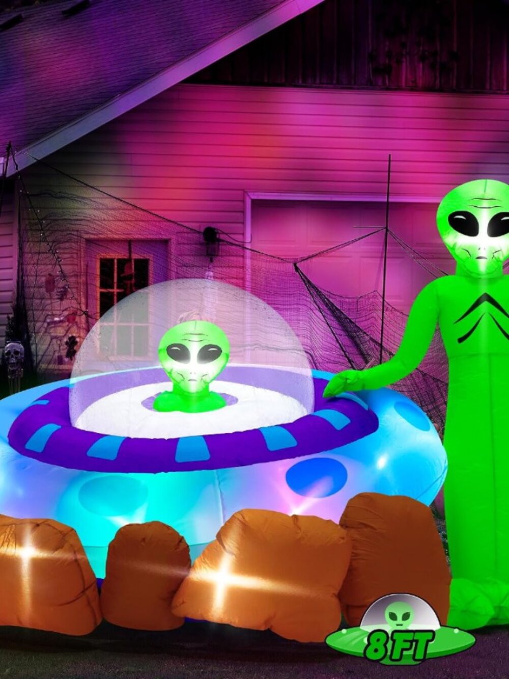8ft Inflatable Halloween ET - Picture 5 of 6